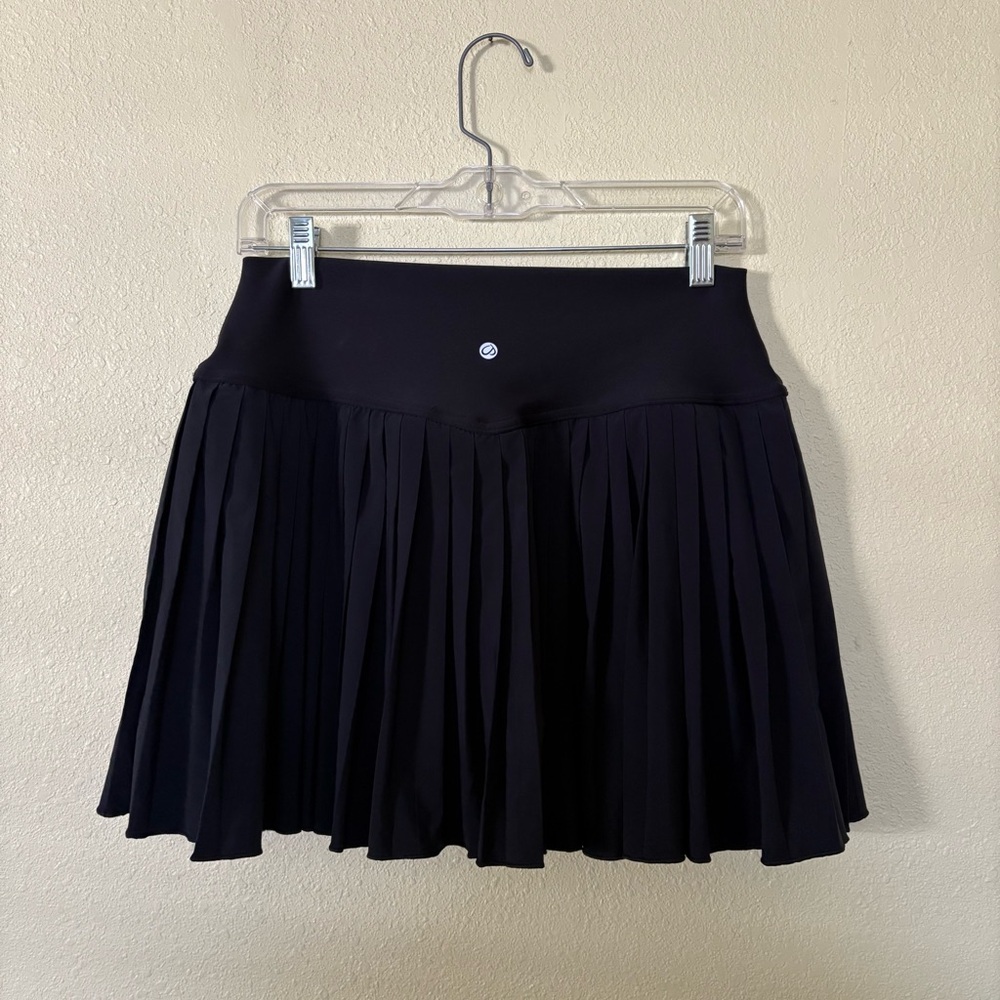 CRZ YOGA Women's High Waisted Pleated Tennis Skirt - Picture 3 of 6
